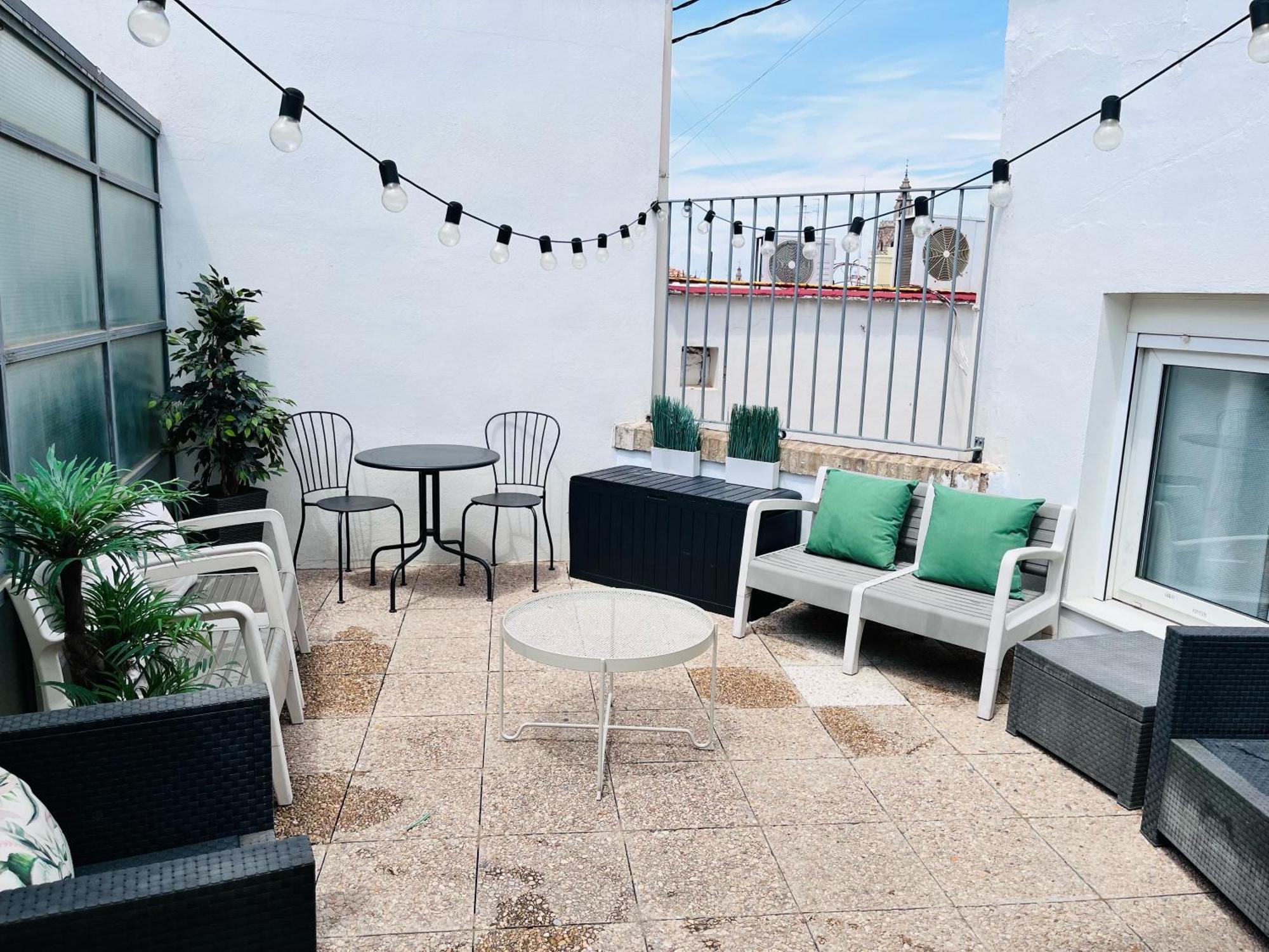 Ferienwohnung Travel Habitat Atico Calle Comedias Valencia Exterior foto